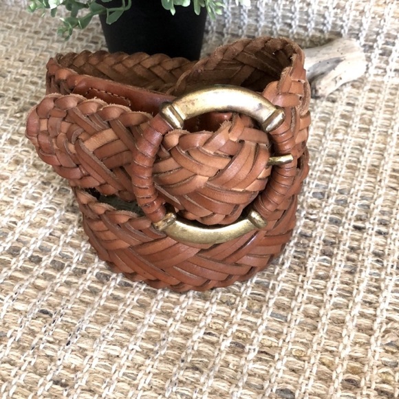ANNE KLEIN Woven Leather Belt - Picture 7 of 7